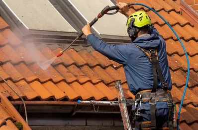 Démoussage et hydrofuge de toiture à Feneu